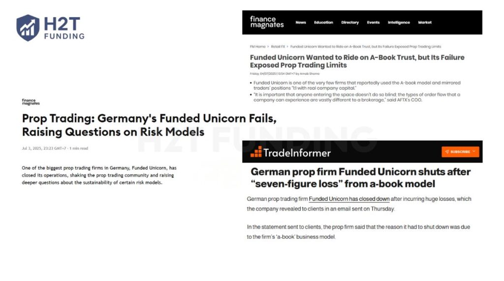 In July 2025, the industry was shaken by the closure of Funded Unicorn